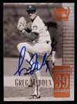 1999 Greg Maddux Chicago Cubs Signed Upper Deck Century Legends Card *JSA*