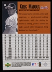 1999 Greg Maddux Chicago Cubs Signed Upper Deck Century Legends Card *JSA*