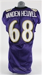 2010 Eric Vanden Heuvel Baltimore Ravens Road Jersey (MEARS LOA)