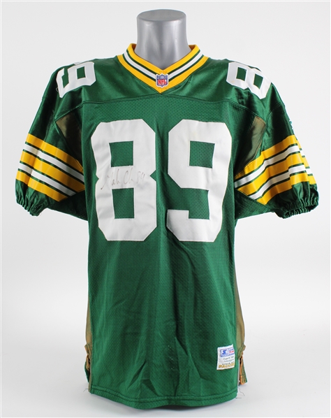 1996 Mark Chmura Green Bay Packers Signed Home Jersey (JSA) 