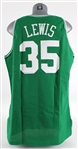 1992-93 Reggie Lewis Boston Celtics Game Worn Road Jersey (MEARS A5)