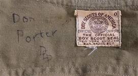1940's-50's Boy Scouts of America Uniform Shirts (2) + US Navy Reserve Cap