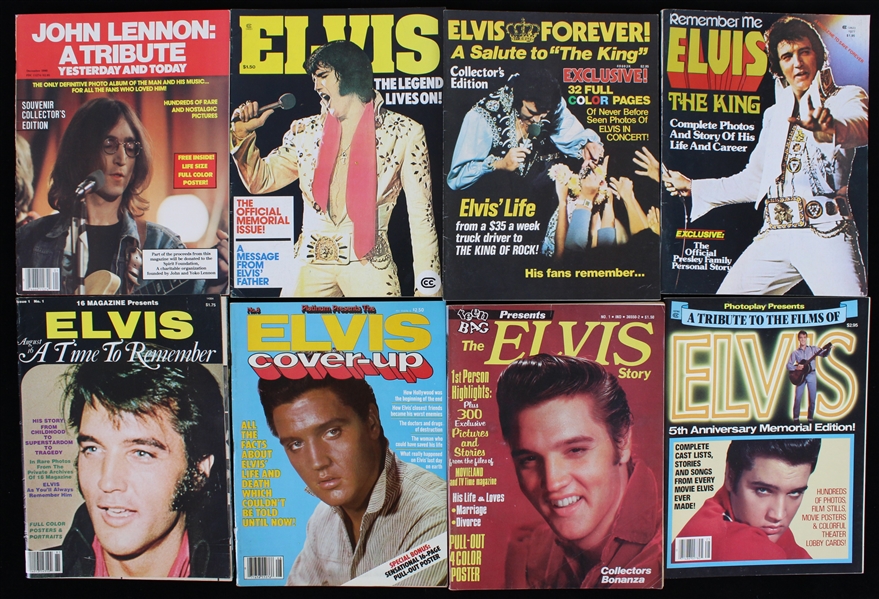 1970s-80s Elvis Magazines (Lot of 8)