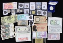 1850s-2010s International Currency, PMG Certified Currency, Vintage Coins & more (Lot of 135+)