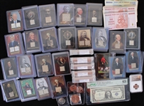 1850s-2010s International Currency, PMG Certified Currency, Vintage Coins & more (Lot of 135+)