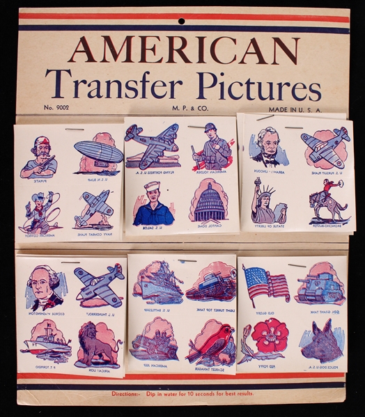 1940s American Transfer Pictures 9"x11" M.P. & Co.