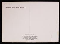 1966 Memo from the Moon Hologram Postcard