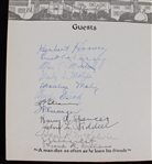 1926 Herbert Hoover Signed 7x8 Ye Gueste Book of Judge Robert G. Simmons (JSA) 