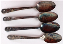Vintage Spear's Cutlery Presidential Spoons (Lot of 4)