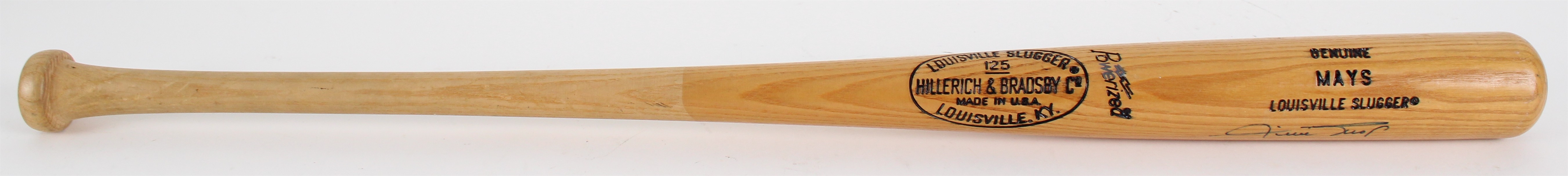 1970s Willie Mays San Francisco Giants Signed H&B Louisville Slugger *Full JSA Letter*
