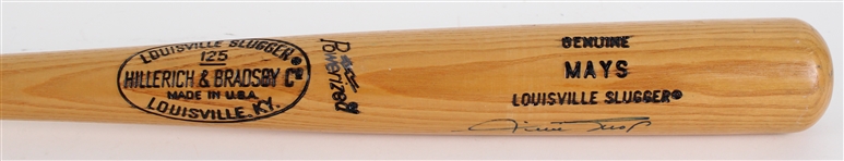 1970's Willie Mays San Francisco Giants Signed H&B Louisville Slugger *Full JSA Letter*