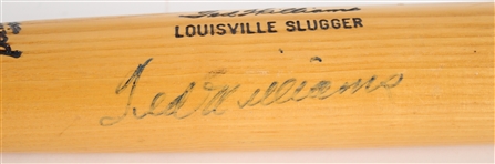 1970's Ted Williams Boston Red Sox Signed H&B Louisville Slugger Bat *Full JSA Letter*