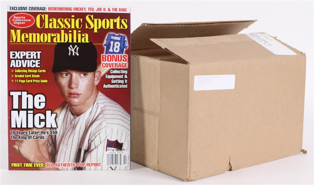 2004 Sports Collectors Digest Featuring "The Mick" Mickey Mantle Opened Case 