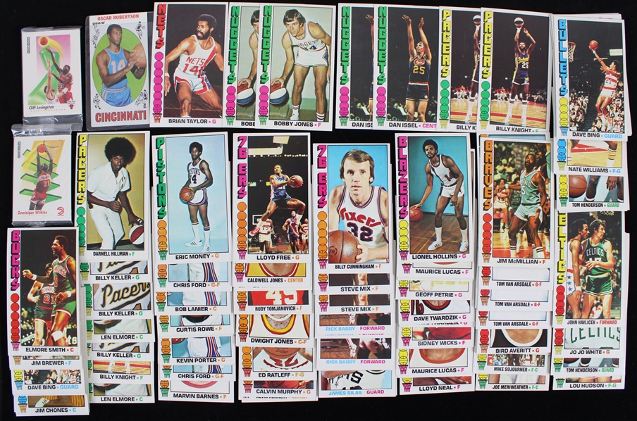 1969-91 Basketball Trading Card Collection - Lot of 300 w/ Near Complete Set of 1976 Topps & More