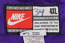 1998-2000 Los Angeles Lakers Reversible Practice Jersey Attributed to Shaquille O'Neal (MEARS LOA)