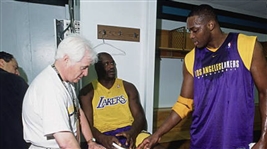 1998-2000 Los Angeles Lakers Reversible Practice Jersey Attributed to Shaquille O'Neal (MEARS LOA)