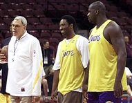 1998-2000 Los Angeles Lakers Reversible Practice Jersey Attributed to Shaquille O'Neal (MEARS LOA)