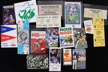 1950's-90's Football Tickets / Stubs Schedules Handbook Collection - Lot of 65