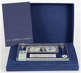 1956 S.S. Andrea Doria Wreck Salvaged Dollar Bill w/ Saved! Book 