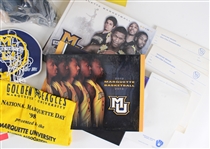 1970s-2000s Marquette University Basketball Books, Bobbleheads & more (Lot of 18)