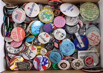 1980s-90s Pinback Button Collection (Lot of 45+)