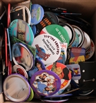 1980s-90s Pinback Button Collection (Lot of 100+)