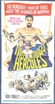1961 The Three Stooges Hercules 41"x79" Poster (2 pieces)
