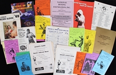 1940s-90s Championship Boxing Magazines, Flyers, Programs (Lot of 40+) 