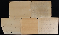 1924-26 American League vs National League 11x14 Scorecards (Lot of 5)