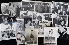 1930s-90s Boxing & Wrestling 8x10 Photos, Press Photos, Correspondence & more (Lot of 100+)