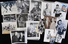 1930s-90s Boxing & Wrestling 8x10 Photos, Press Photos, Correspondence & more (Lot of 100+)