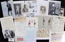 1930s-90s Boxing & Wrestling 8x10 Photos, Press Photos, Correspondence & more (Lot of 100+)