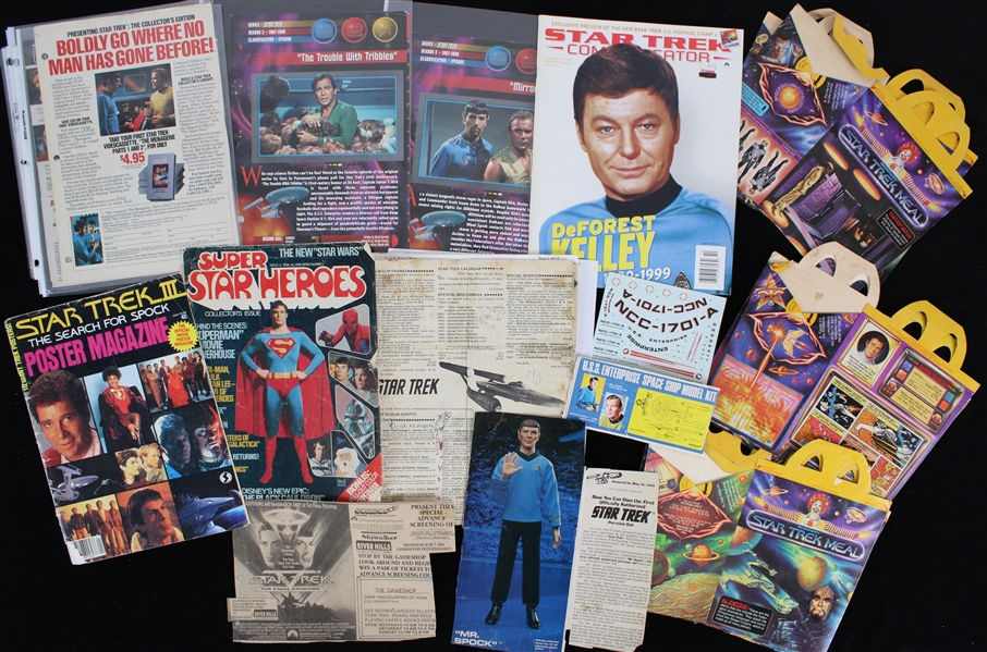 1990s Star Trek Collection w/ Newspaper Clippings, Magazine & more (Lot of 20+) 