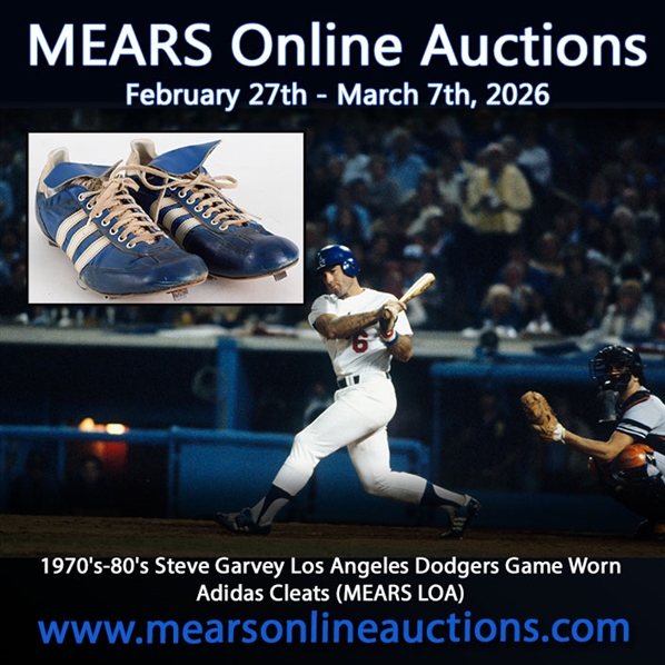 1970s-80s Steve Garvey Los Angeles Dodgers Game Worn Adidas Cleats (MEARS LOA)