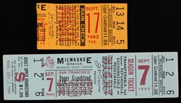 1950s-60s Milwaukee Braves Yearbooks, Team Photo, Ladies Day Fans & more (Lot of 12)