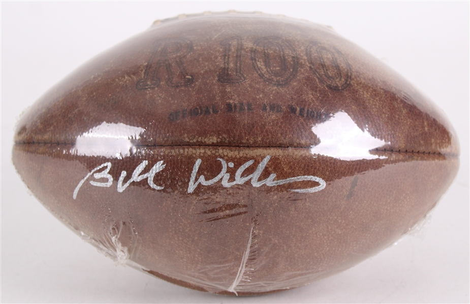 1970s Bill Willis Cleveland Browns Signed Rawlings R100 Football (JSA)