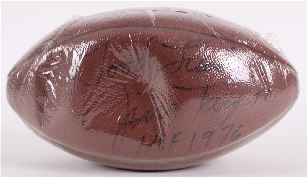 1980s Jim Taylor Green Bay Packers Signed Wilson Football (JSA)
