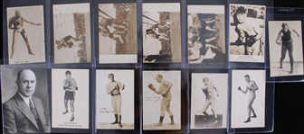 1900's-50's Boxing Postcard & Photo Collection - Lot of 49