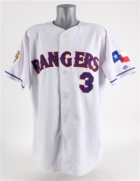 2001 Alex Rodriguez Texas Rangers Game Worn Home Jersey (MEARS A5)