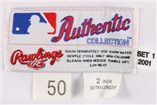 2001 Alex Rodriguez Texas Rangers Game Worn Home Jersey (MEARS A5)
