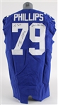 2023 Tyre Phillips New York Giants Signed Game Worn Home Jersey (MEARS LOA)