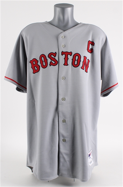 2005 Jason Varitek Boston Red Sox Game Worn Road Jersey (MEARS A5)