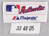 2005 Jason Varitek Boston Red Sox Game Worn Road Jersey (MEARS A5)