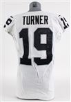 2023 DJ Turner Las Vegas Raiders Signed Game Worn Road Jersey (MEARS LOA)