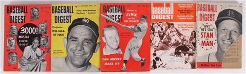 1950s-2000s Baseball Digest, Who's Who in Baseball, Books & more (Lot of 20)