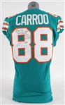 2017 Leonte Carroo Miami Dolphins Signed Game Worn Home Jersey (MEARS LOA)