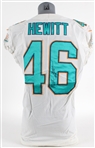 2017 Neville Hewitt Miami Dolphins Game Worn Road Jersey (MEARS LOA)