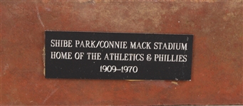 1909-1970 Shibe Park / Connie Mack Stadium Philadelphia Athletics & Comiskey Park Bricks (Lot of 2)(MEARS LOA)