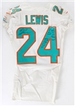 2019 Ryan Lewis Miami Dolphins Signed Game Worn Road Jersey (MEARS LOA)