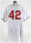 2010 Kerry Wood Cleveland Indians Signed Jackie Robinson Day Game Worn Jersey (MEARS LOA / MLB Hologram / Beckett)